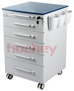 HOCHEY Meubles d'hôpital en gros, clinique dentaire mobile à 5 tiroirs avec chariot à roulettes, armoire dentaire pour le rangement - Product Image 1