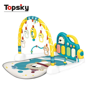 Offres Spéciales jeu d'exploration sensorielle couverture tissu bébé activité tapis de gymnastique musical bébé tapis de jeu Piano avec animaux hochet jouets - Product Image 1