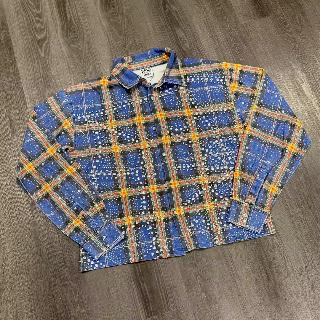Blue Yellow Check Shirt - Wholesale Casual Men's Fashion