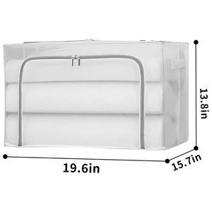 <b>Foldable</b> Fabric Storage Box Space Cute Stackable Fabric Travel Cloth Storage Organizer for Clothes - Product Image 5