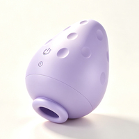 5-Frequenz Brustwarzen-Stimulator Klitoris G-Punkt Saugvibrator Erdbeer-Vibrator Sexspielzeug für Frauen