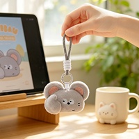Porte-clés en peluche magnétique à geste gestuel, mini poupée mignonne, breloque de sac, cadeau d'anniversaire pour meilleur ami, pendentif en peluche personnalisé en gros