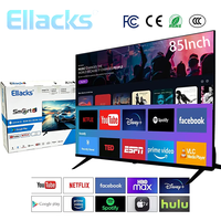 TV Hotel 85 Inci 4K UHD Berkualitas Tinggi 120Hz Smart TV dengan BT/WIFI Android Ultra Slim LED LCD Bersertifikasi CE FCC RoHS