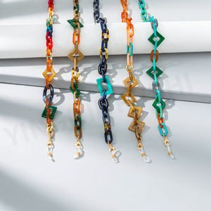 <span class=keywords><strong>Catena</strong></span> per <span class=keywords><strong>Occhiali</strong></span> Boho Colorata in Acrilico per Donne, Cordino Geometrico in Resina alla Moda, Catenella per <span class=keywords><strong>Occhiali</strong></span> da Sole - Product Image 5