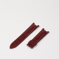 Bracelet de montre en cuir d'alligator brillant de 16 mm, design convivial, sangle extensible durable, multicolore, doublure en cuir tanné végétal