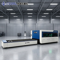 Machine de découpe laser à fibre CNC CORAL CRL-3015BW 3000W avec table d'échange automatique pour la découpe de métaux (acier, cuivre, laiton)