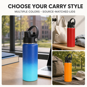 Botella de Agua Deportiva JUNVOY con Logotipo Personalizado, 750 ml, Estilo Americano, Acero Inoxidable, Aislada, Boca Ancha, con Tecnología de Vacío - Product Image 3