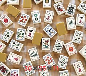 Nouveau Tapis de Mahjong de Luxe sur Mesure 2026, Motif Poisson <span class=keywords><strong>Koi</strong></span>, Tuiles de Mahjong Américaines 4 Couches, Esthétique Jaune Doré, Cadeau Designer - Product Image 2