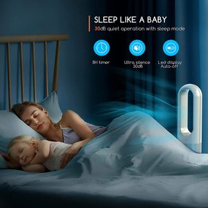 Ventilateur sans pales silencieux de type tour, certifié CE, pour usage domestique, avec moteur CC et télécommande par application, pour commandes en gros - Product Image 5