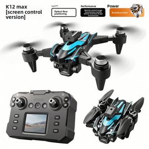 โดรน K12MAX สำหรับผู้เริ่มต้น  วัสดุพลาสติก พับเก็บได้ พร้อมรีโมทคอนโทรล  หน้าจอ LCD  ถ่ายภาพทางอากาศความคมชัดสูง  ระบบกันสั่น 6 แกน  มอเตอร์แบบไร้แปรงถ่าน - Product Image 2