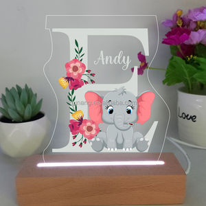 Envío de la gota Luz de nombre personalizada Luz de noche personalizada Bebé, Baby Shower Regalos Lámparas de noche - Product Image 1