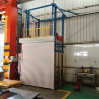 Plateforme élévatrice de fret industrielle à rail hydraulique, prix usine, 500 kg - 1 tonne, acier haute résistance, hauteur de levage 2m-10m, petite taille