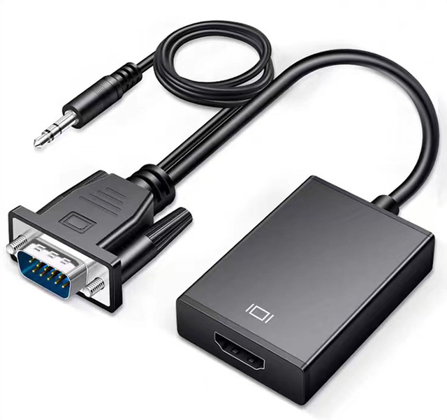 1080P VGA Male to HDTV Female Output HDTV Audio Video Cable Converter Adapter