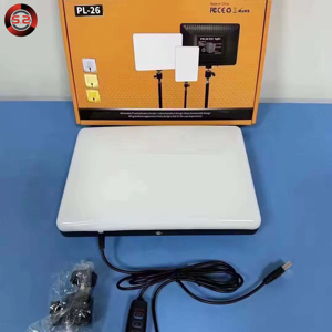 Luz LED de Relleno para Estudio Fotográfico y Video, Panel Cuadrado Inteligente con Control Remoto, Tres Colores, Regulable, 110v 220v, PL-26 - Product Image 1
