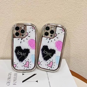 Piumino per telefono in TPU con motivo Love a più colori custodia per X-14 iPhone Pro Max Cover posteriore protettiva completa per iPhone serie 16 - Product Image 1