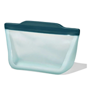 2025 nouveaux sacs réutilisables en silicone de qualité alimentaire 100%, ensemble de démarrage de 4 pièces, pochettes alimentaires en silicone nouveau modèle