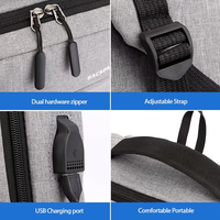 Sac à dos pour ordinateur portable, nouveau design, tendance, imperméable, sac à dos d'affaires personnalisé avec charge USB