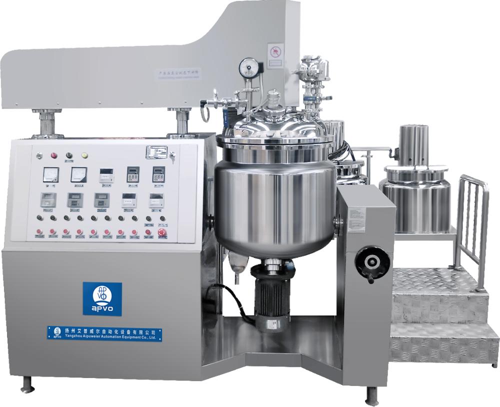 APVO small Lab vacuum homogenizer machine high viscosity cream vacuum emulsifying mixer tank