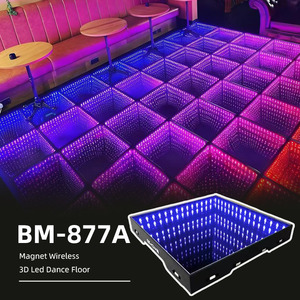 พื้นเต้นรำแบบกระจก LED ไร้สาย 3 มิติ พร้อมไฟส่องสว่าง ขายดี - Product Image 1