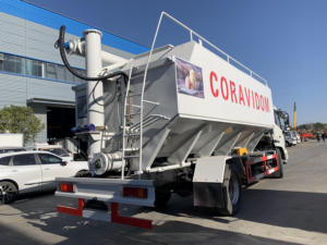 Camión de Alimentación Hidráulico de Eje Único de 18 CBM para Transporte de Alimento para Pollos, Camiones de Alimento a Granel con Descarga por Tornillo para Granjas Avícolas - Product Image 4