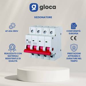 Desconectador Gloca 4P 380V 125A de Uso Industrial, Material PC - Product Image 2