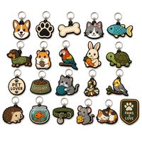 Porte-clés personnalisé en PVC pour animaux de compagnie, pour les amoureux de chiens et de chats, promotionnel pour animaleries, porte-clés en caoutchouc découpé, breloque animale personnalisée, cadeau en gros