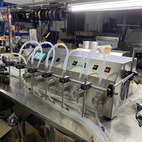 Machine de remplissage semi-automatique de parfum/essence/arôme pour bouteilles à 6 buses, pour table