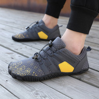 Chaussures de plage personnalisées à lacets, flexibles, ultra-légères, respirantes, durables, en tricot, pour la randonnée, avec soutien dorsal rembourré, unisexe, prêtes à être expédiées