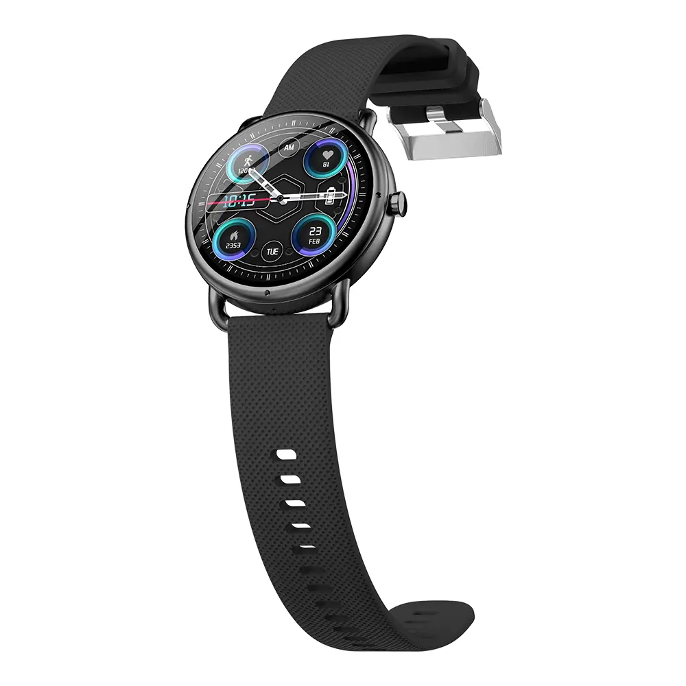 Latest design S-R10 HD IPS round make answer phone call sports mode smart talking watch with heart rate blood oxygen monitor
