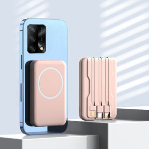 Cargador Portátil de 10000mAh con Pantalla LED, Cable Magnético Integrado e Interfaz de Entrada Micro USB para Dispositivos Móviles - Product Image 1