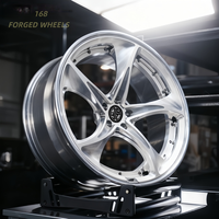 168 Jantes de voiture forgées en 2 parties, tailles personnalisées de 16 à 26 pouces, 5x114.3 5x130 5x108 5x114.3 5x120 5x112 pour Mercedes Range Rover Audi