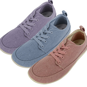 Chaussures plates décontractées en toile respirantes pour femmes, style <span class=keywords><strong>mocassin</strong></span>, pour le week-end, le quotidien, les trajets, confort toute la journée, effet pieds nus, zéro drop, vente en gros - Product Image 1