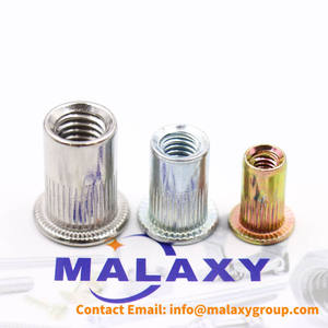 <span class=keywords><strong>Tuercas</strong></span> <span class=keywords><strong>Remachables</strong></span> MALAXY de Acero Galvanizado M3-M12 con Cabeza Plana y Cuerpo Redondo para Fijación de Alta Resistencia - Product Image 2