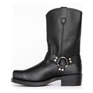 Botas de Hombre QF1, Estilo Retro, con Tacón Tallado, Botas Vaqueras, Botas Casuales con Estampado para Hombre - Product Image 2