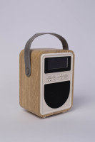 TFT de madera Digital Radio Dab Radio Fm Am Radio portátil con salida de conector de teléfono de oído