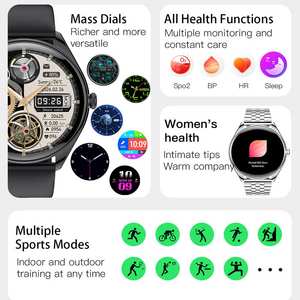 पुरुषों की महिलाओं के लिए 2024 mt55 bt स्मार्ट घड़ी 1.43 इंच की स्मार्ट घड़ी का सपोर्ट - Product Image 4