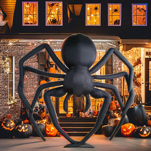 Il materiale durevole del cartone animato appeso del ragno di Halloween gonfiabile gigante delle decorazioni del partito di Oxford include il ballerino e il ventilatore dell'aria - Product Image 3