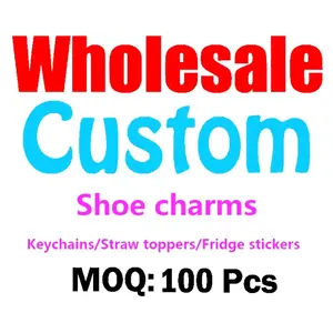 Charm chaussure personnalisé Charmes chaussure personnalisés designers PVC LOGO cartoon Anime personnalisé packs de breloques chaussure pour sabots