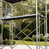 Système de support de toiture temporaire galvanisé à chaud, échafaudage mobile portable pour travaux de construction, d'entretien et de réparation