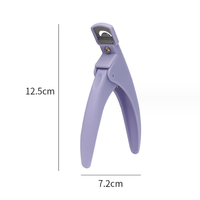 Coupe-faux ongles en forme de U couleur Macaron Coupe-faux ongles Coupe-pointe Ciseaux en acrylique Outils en acier inoxydable