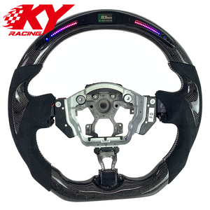 Volant sport en cuir intelligent LED haut de gamme personnalisé en fibre de carbone, compatible avec Nissan 370z 350z - Product Image 2