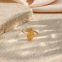 Dreams how verstellbare breite gravierte Rose Charm Ring Set vergoldete dünne Ringe Schmuck Frauen