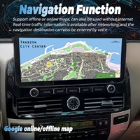 Estéreo para Auto con Pantalla IPS de 12.3 Pulgadas, Android Auto, Carplay, Amplificador, 1 Año de Garantía, para Land Cruiser Prado 120 2004-2009, 2 DIN, GPS, Asistencia de Reversa
