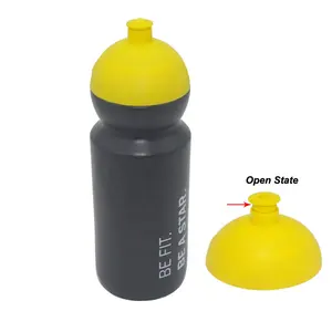 Umweltfreundliche wiederverwendbare tragbare Sport-BPA-freie Wassersflasche aus Kunststoff für den Außenbereich 750 ml mit auslaufschutz-Schiebe-/Zugdeckel für Radfahren