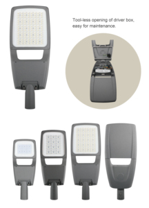 Lámpara LED de Calle para Exteriores de Alta Eficiencia 130lmW IP66 200W AC de Aleación de Aluminio para Estacionamientos y Carreteras con Ángulo de Haz de 120° - Product Image 2