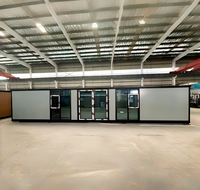 Maisons conteneurs pliantes en acier PuTian contemporaines de 40 et 20 pieds, à double extension, intégrées pour bureaux, hôtels, villas à l'étranger