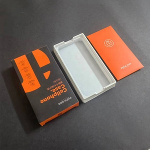 Customize Plain Paper Box with White Blister Tray Packaging for Mobile Cellphone Case and Screen <strong>Tempered</strong> <strong>Glass</strong> Protector - Product Image 3