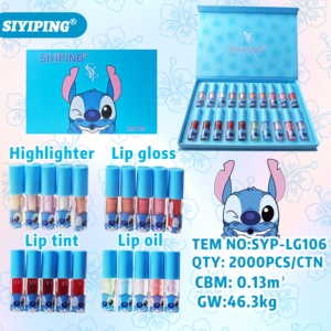 Siyiping Set de Maquillaje de 12 Labiales Líquidos Mate en Tonos Nude, Brillo de Labios de Larga Duración, Cosméticos de Belleza - Product Image 6
