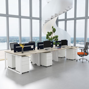 Custom Steel Leg Structure Open Mudular 4-Person 6-Person Face-To-Face <strong>Linear</strong> <strong>Workstation</strong> Desk Office Furniture <strong>Workstations</strong> - Product Image 3