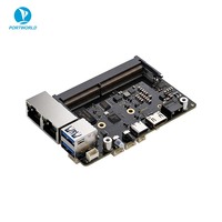 Mini Placa Portadora para Jetson Orin Nano, Carcasa de Aluminio de Baja Emisión de Calor con Doble LAN y USB3.2
